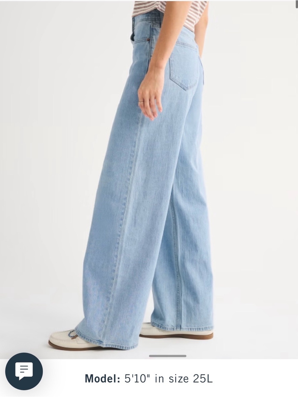 Abercrombie High Rise Linen Blend Wide Leg Jean size 27 Tall. - Picture 2 of 9